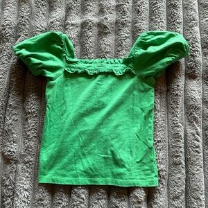 Janie and Jack green short sleeve shirt, size 6